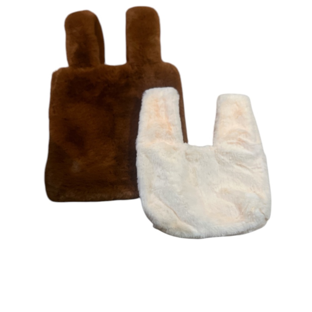 2 L.O.F brown Faux Fur Handbag